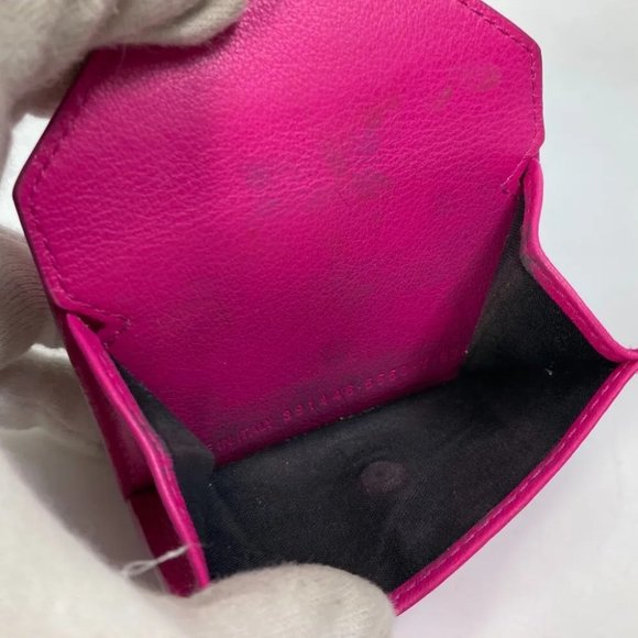 BALENCIAGA logo Paper mini Compact wallet Trifold - Picture 5 of 15